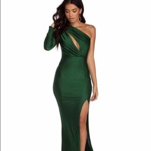 Windsor Store// Dark Green Dress